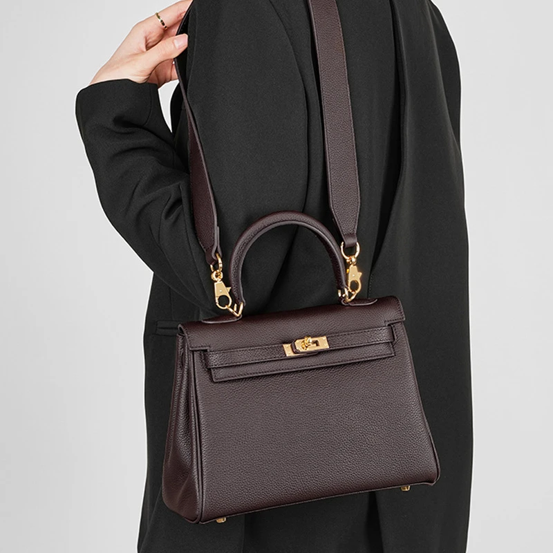 togo头层牛皮腋下包包秋季高级感小众真皮女包手提单肩斜挎包