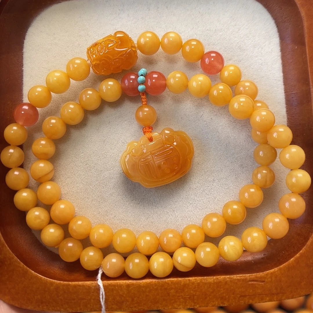 蜜蜡未镶嵌手串蜜蜡