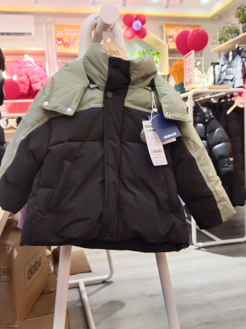 保暖拉链男羽绒服加厚男时尚秋冬短款冬季拼接男童冬款