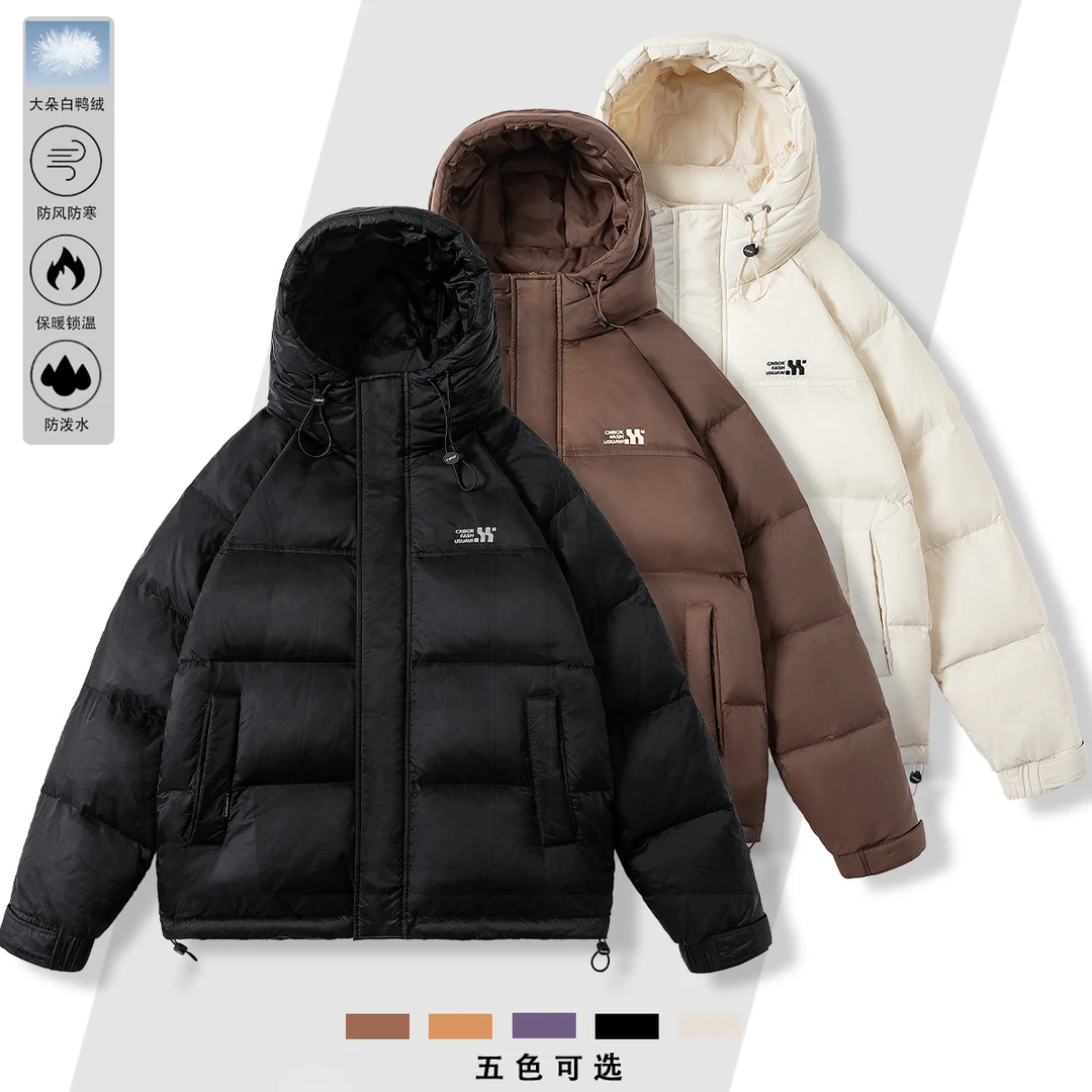 【贺岁款清仓福利】冬季御寒保暖百搭休闲连帽加厚男女同款外套6016