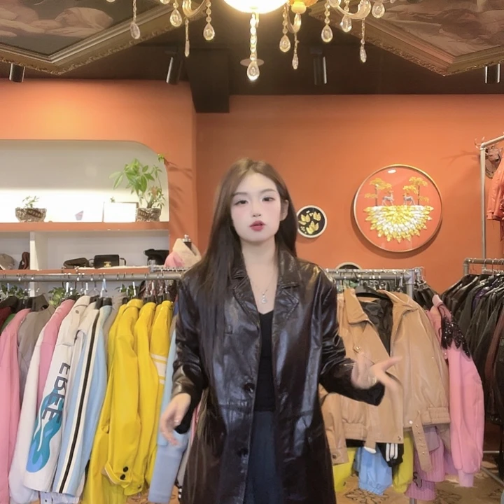 s-395真皮绵羊皮外套