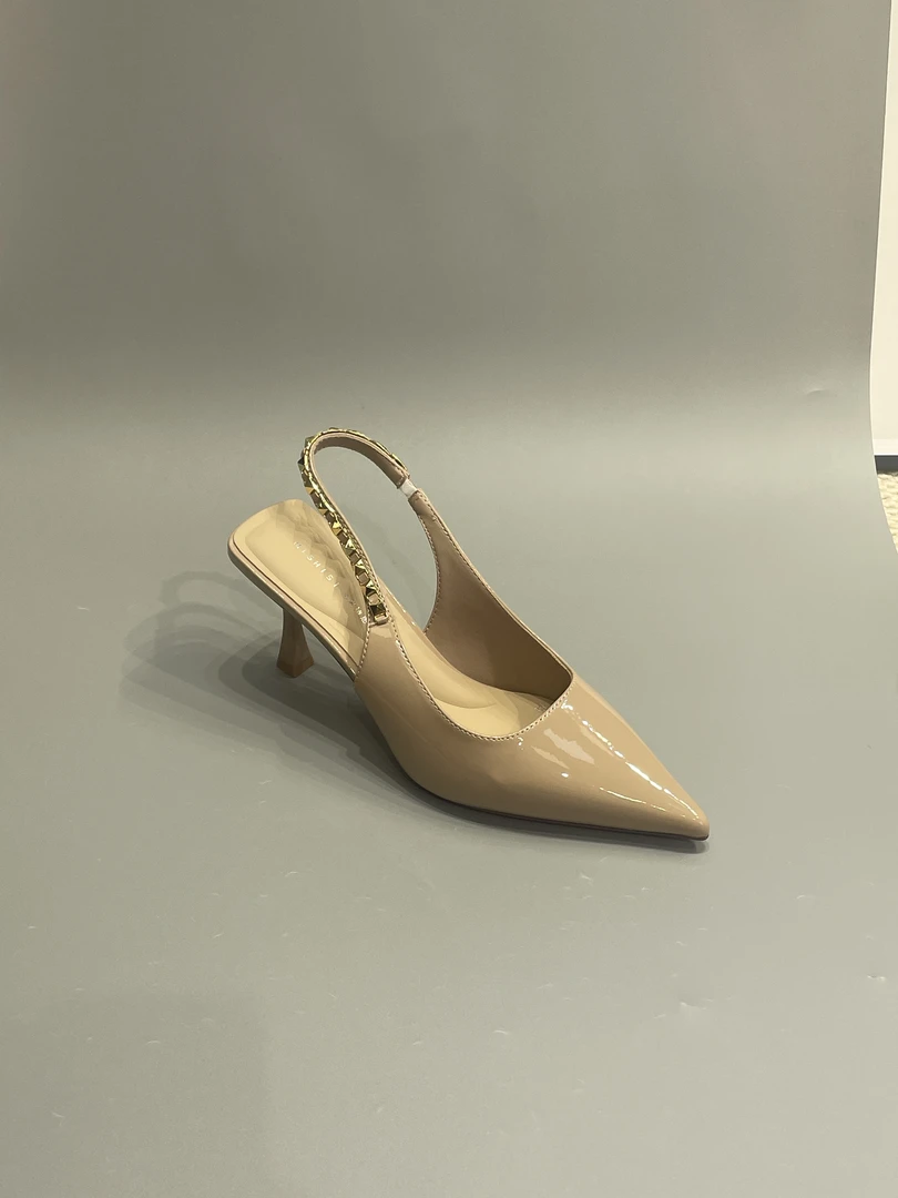 178-6997(7厘米）杏色细跟高跟鞋