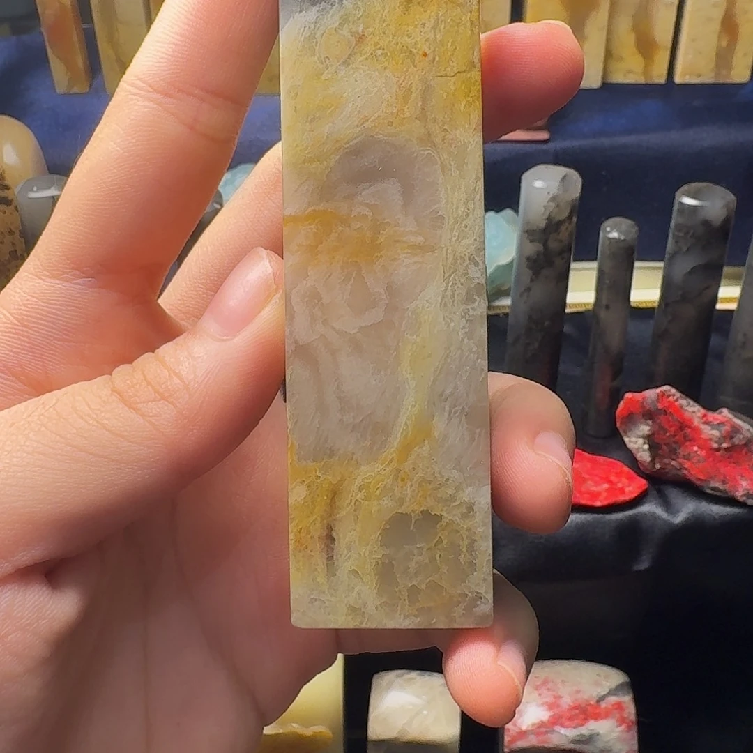 昌化石昌化蜂窝冻印章