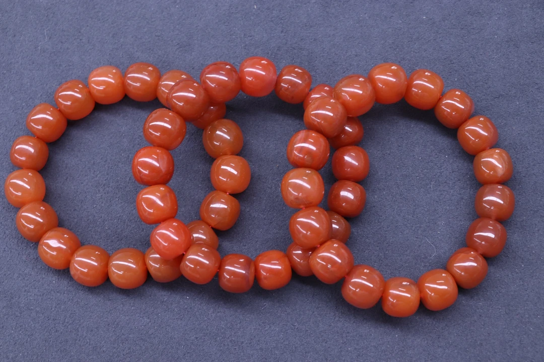 1原矿无优化南红西山杨柳老型单圈13mm左右多样发一串微色差