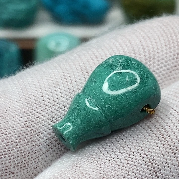 绿松石未镶嵌天然原矿 地大质检