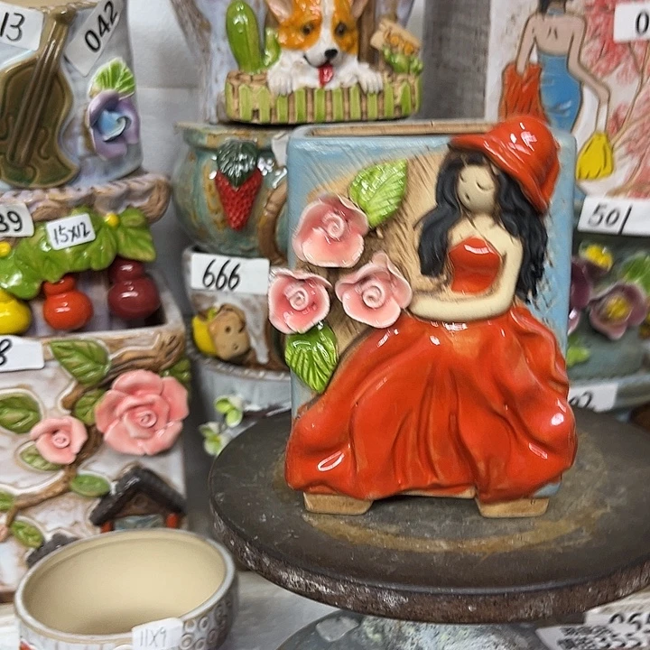 粗陶材质多肉花盆