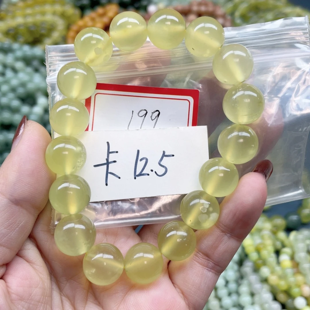 未镶嵌蛇纹石玉手链