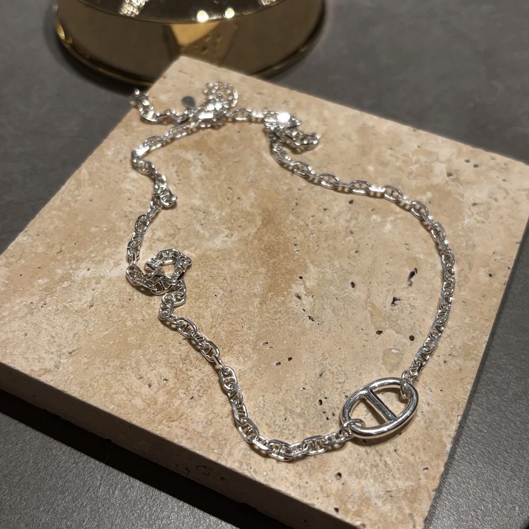 吊坠925银 【慧姐韩国正品】2025春夏新款猪鼻子项链/N0退N0换