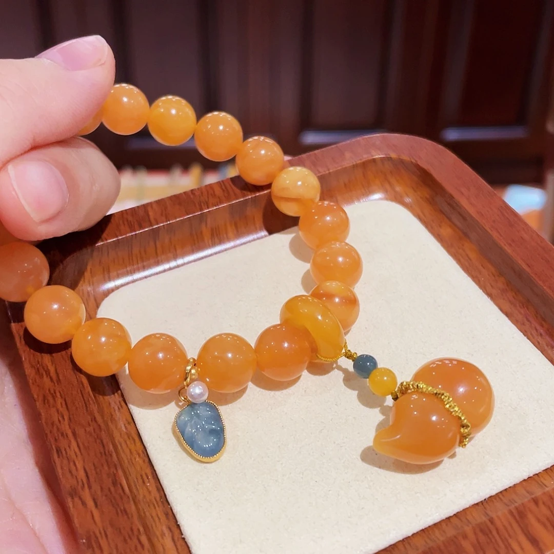 蜜蜡手链未镶嵌手串