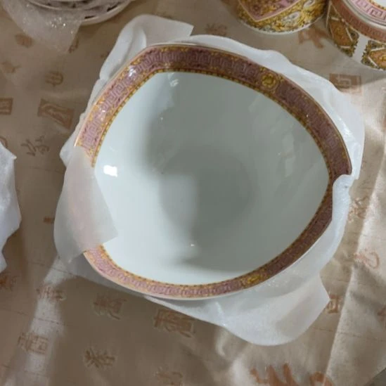 娜***姐陶瓷三角汤碗 特殊定向 默认微瑕无磕碰