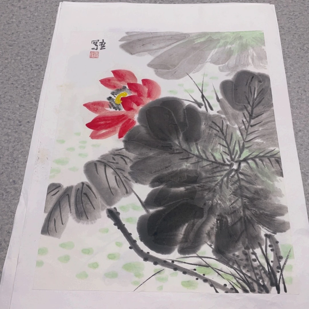 国画1.4平尺纯手绘国画作品