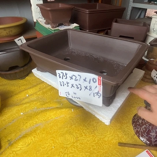 宜兴紫砂马槽花盆