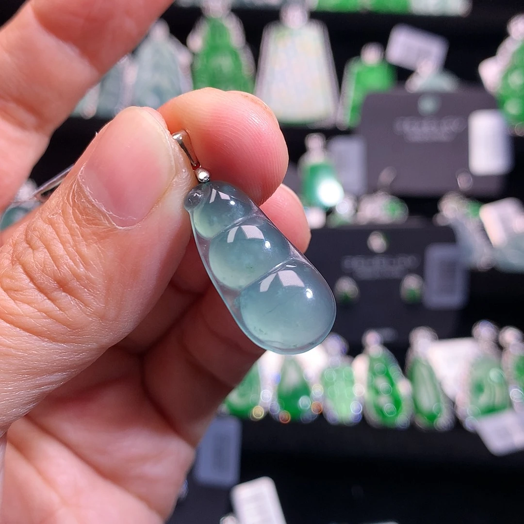 【闪购商品】银S925镶嵌翡翠耳饰