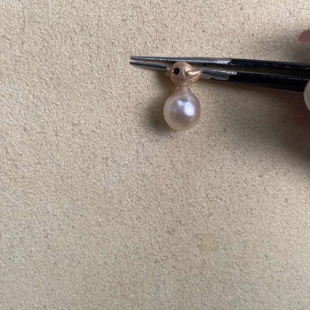 吊坠(不含链)银S925镶嵌海水珍珠