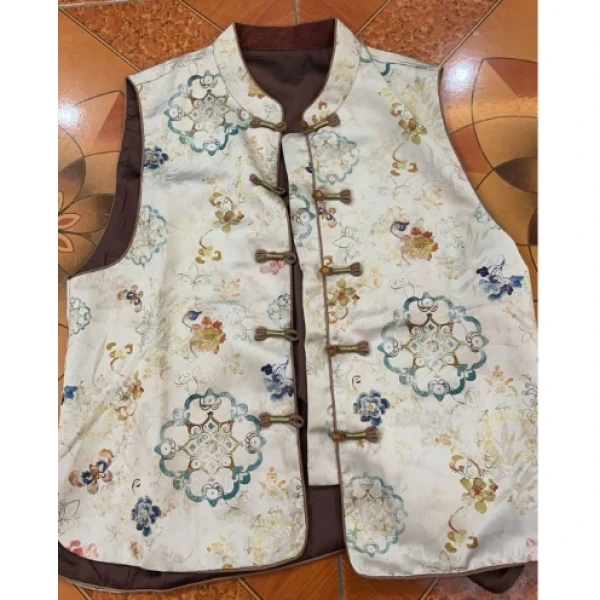 【恒宝暖宝奶奶专属】开伦T217005上衣新中式国风提花立领·坎肩马甲