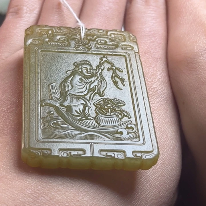 和田玉挂件未镶嵌闲**鹤