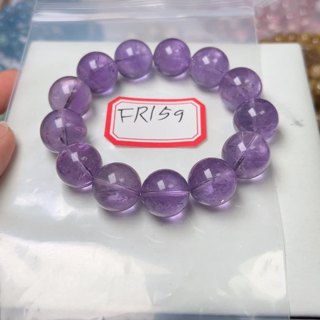 水晶手链未镶嵌绿****）紫水晶16mm左右