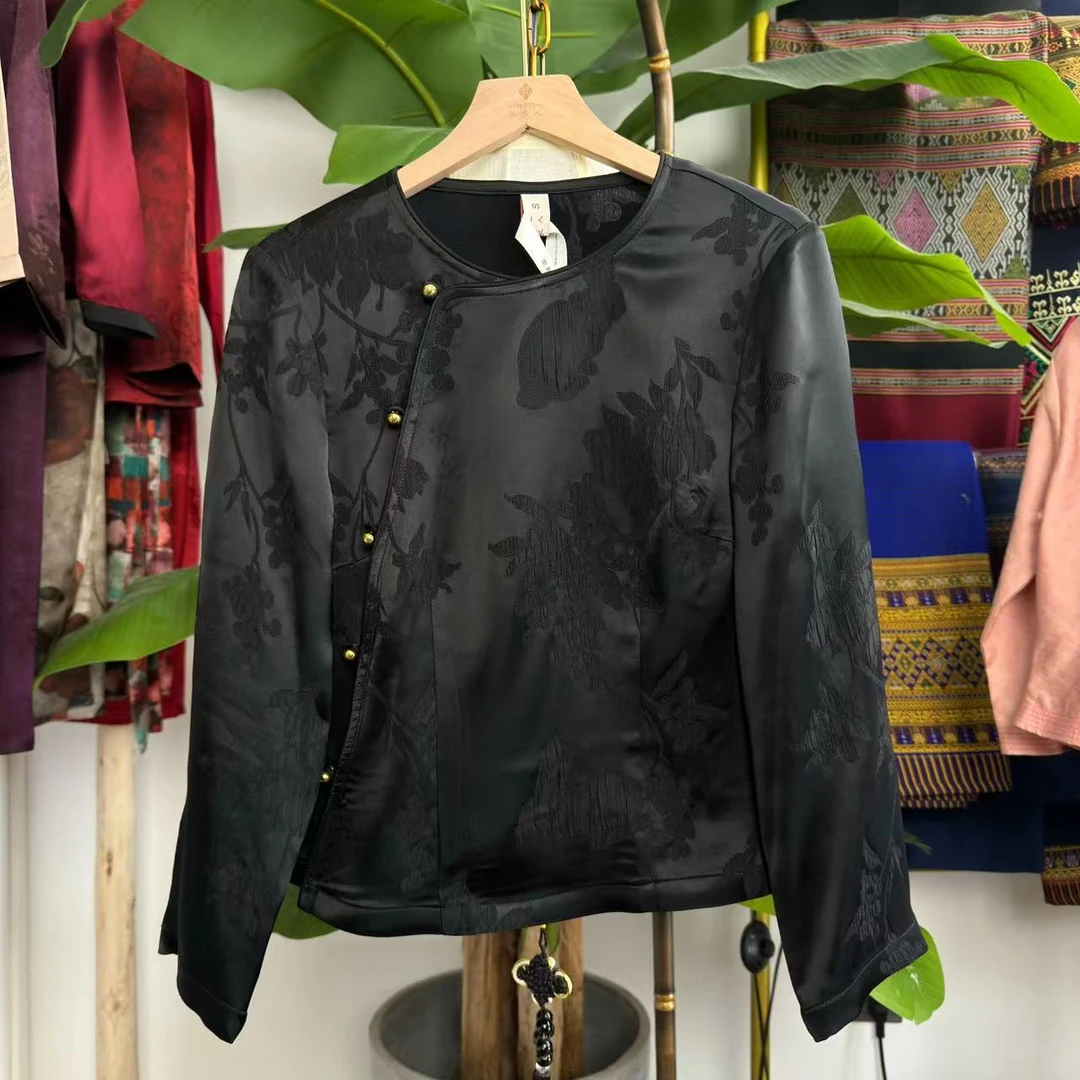 玉家人傣装《曼罕》气质女装 福利款傣族民族服装复古风  百搭新款