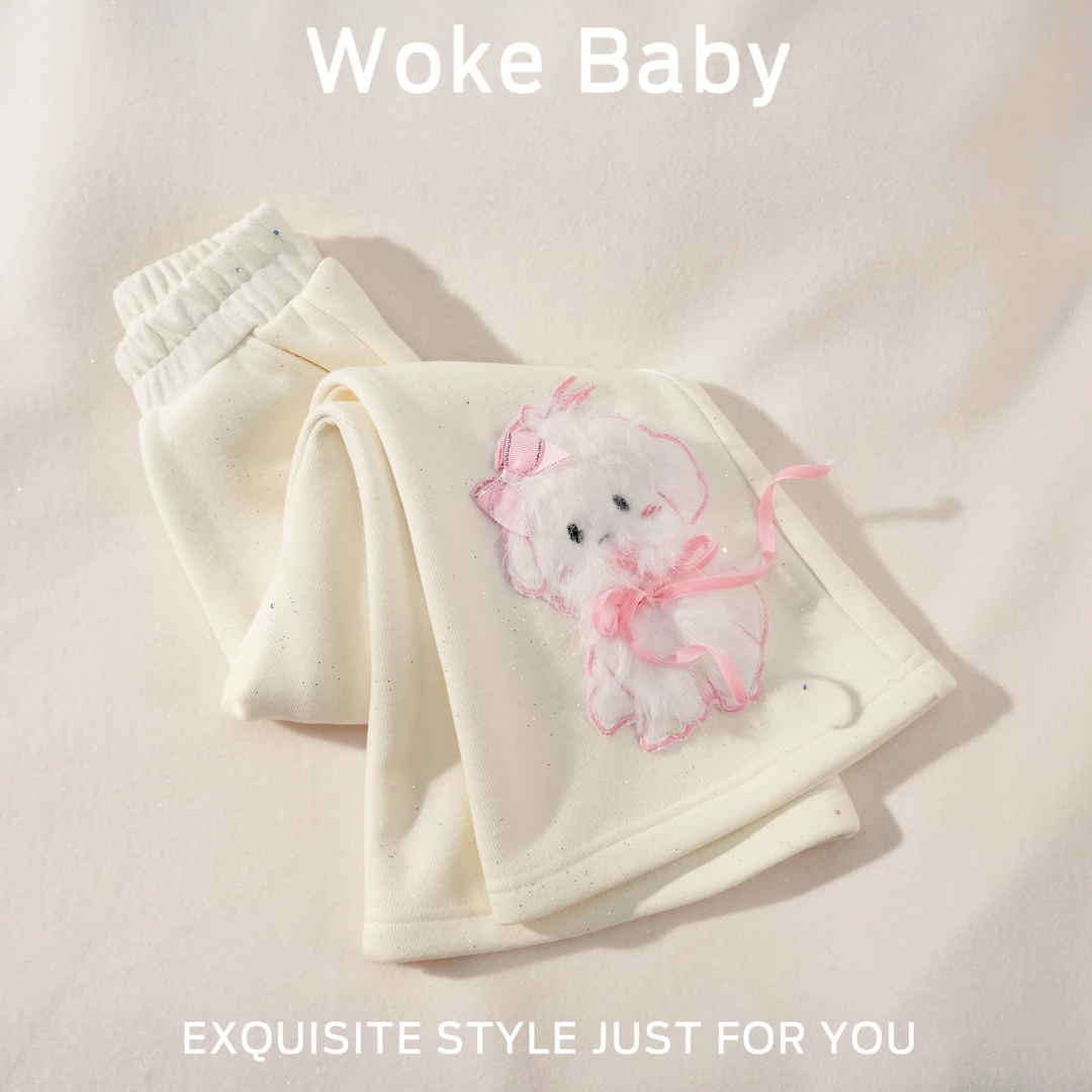 女童秋冬季新款加绒裤子汉服 V10068