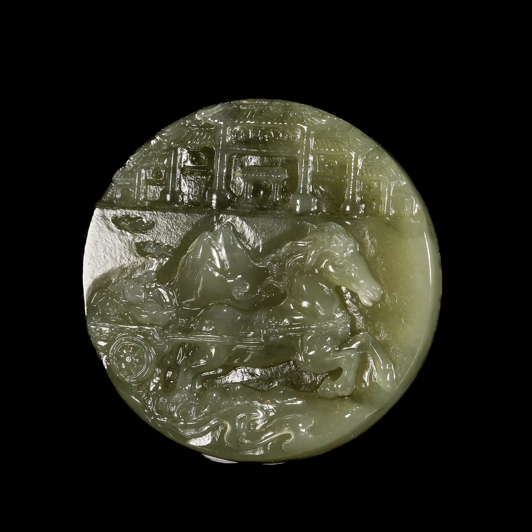 LOT.005和田玉奔马佩/X4773