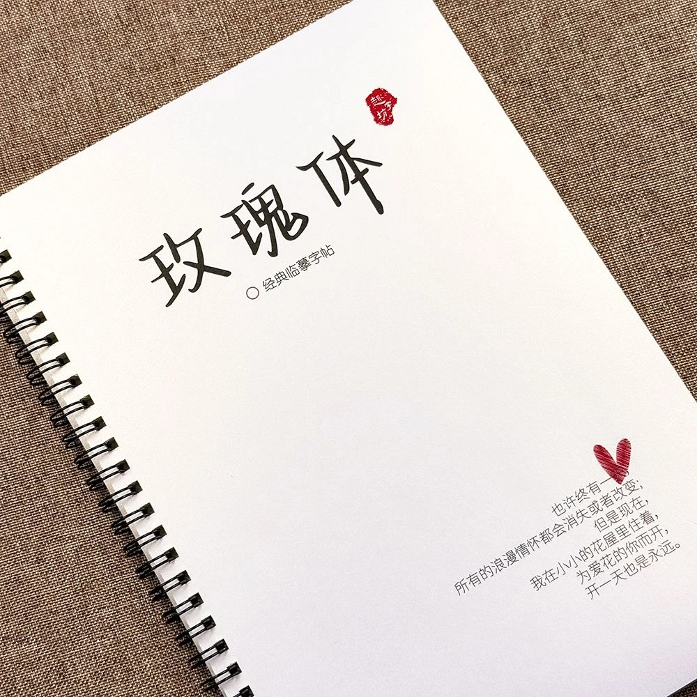 玫瑰体练字帖行楷作文素材开头结尾人民日报金句励志语录临摹本