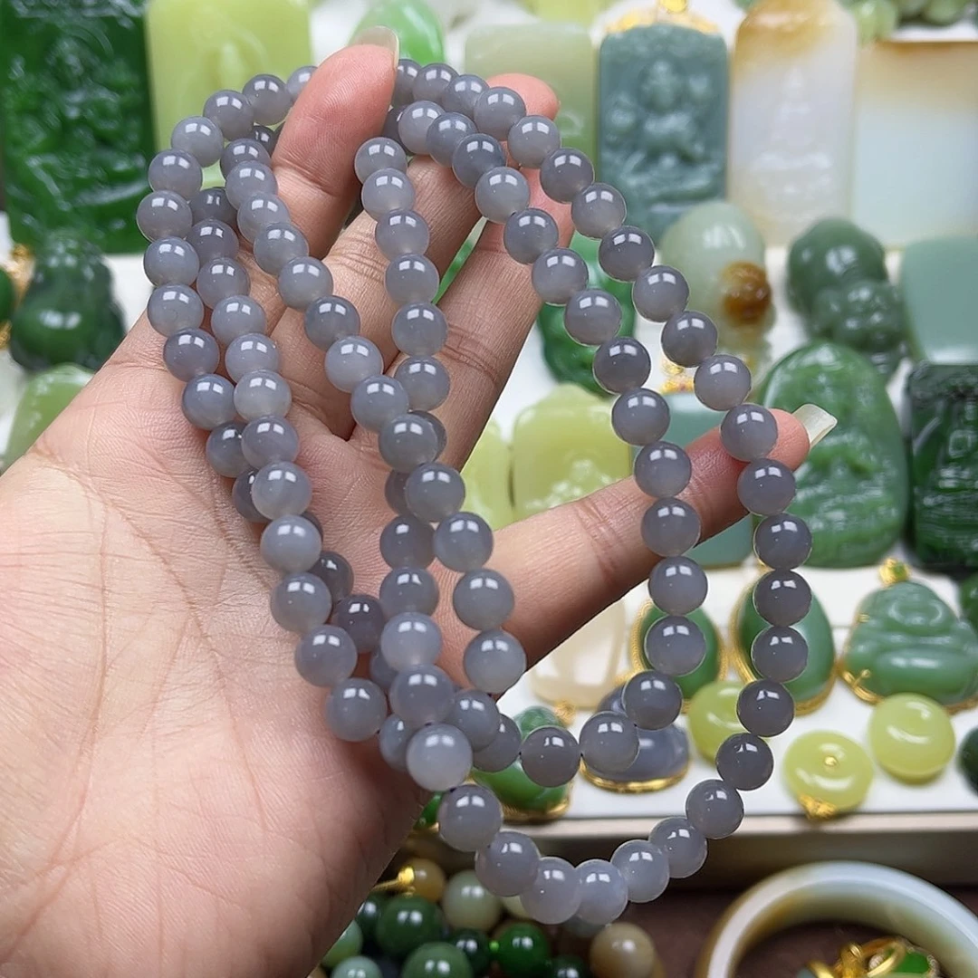 和田玉吊坠项链未镶嵌摩***默