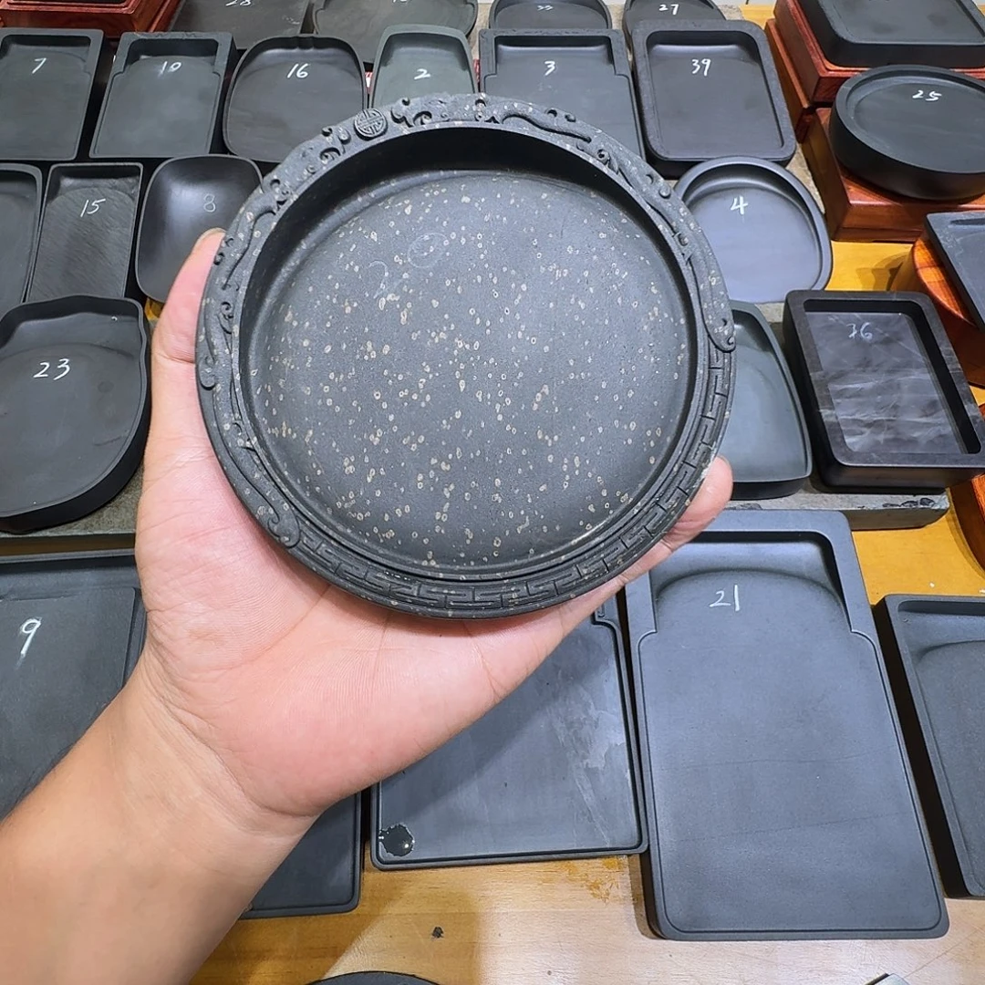 大***衛歙砚老坑龙尾砚金星坑