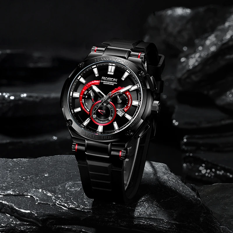 劳士顿ROSDN悟空之战系列多功能石英表3299