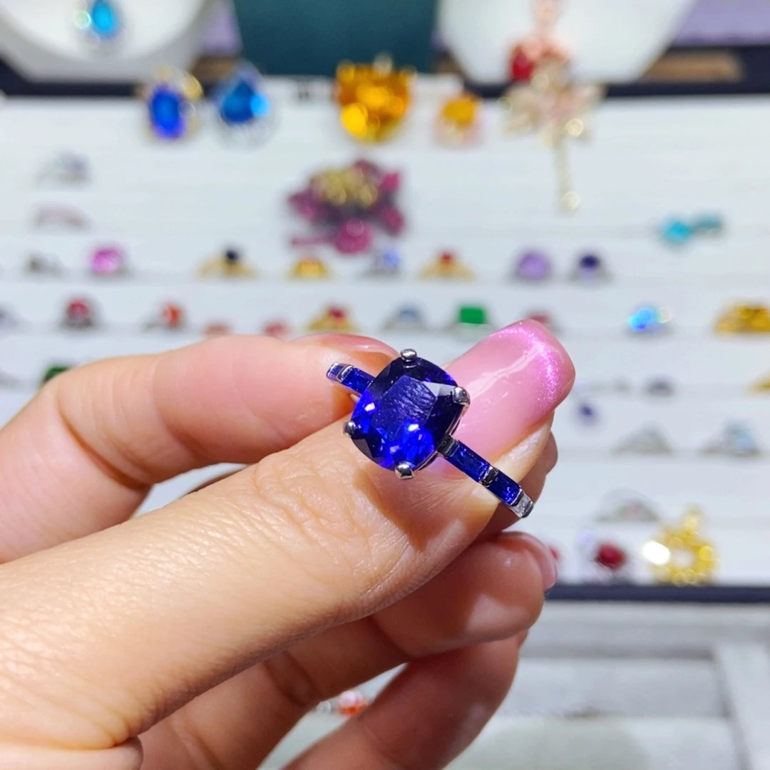 银S925镶嵌耳饰紫晶