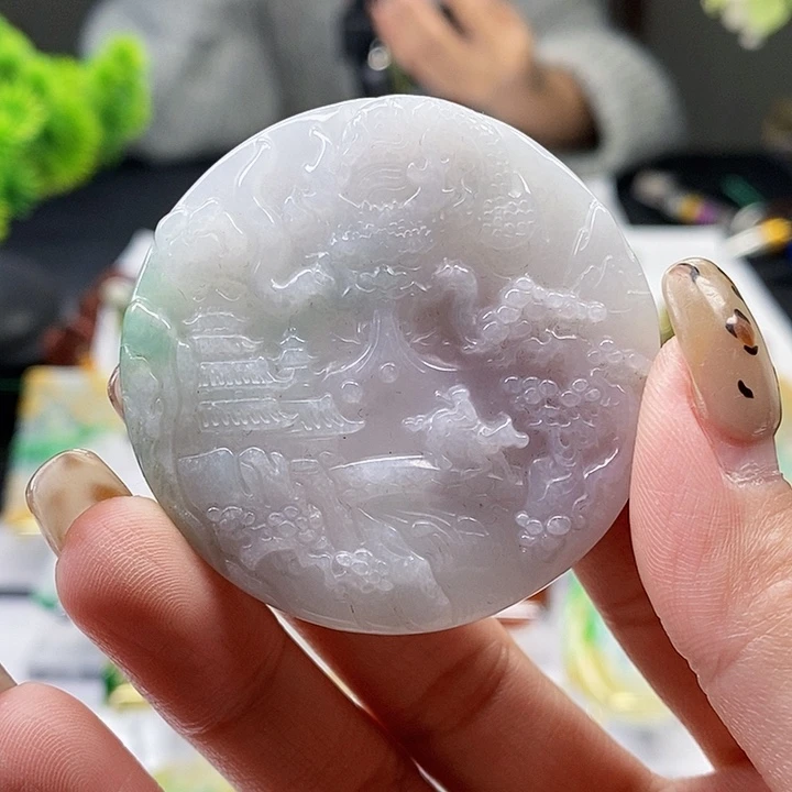 颈饰未镶嵌翡翠翡翠A货