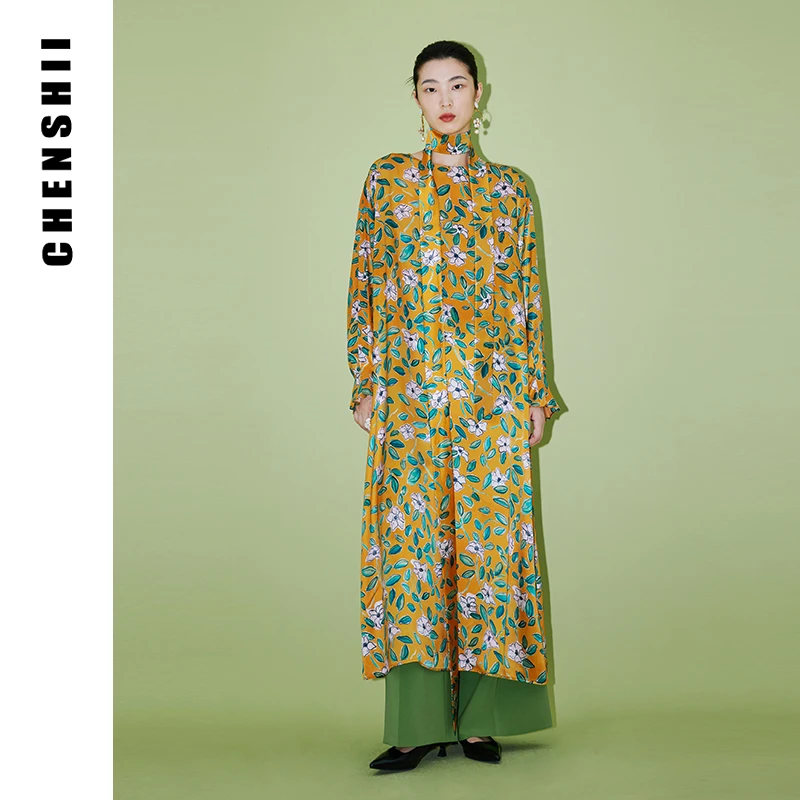 【CHENSHII 辰时】2025秋新款一字领系带连衣裙 CS1S03L125