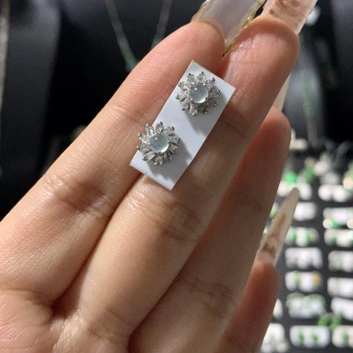 翡翠银S925镶嵌戒指