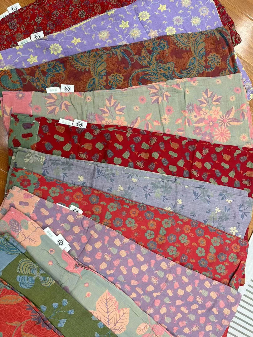 【琳桥】孤品枕套-A类全棉色织提花双层纱加厚加密