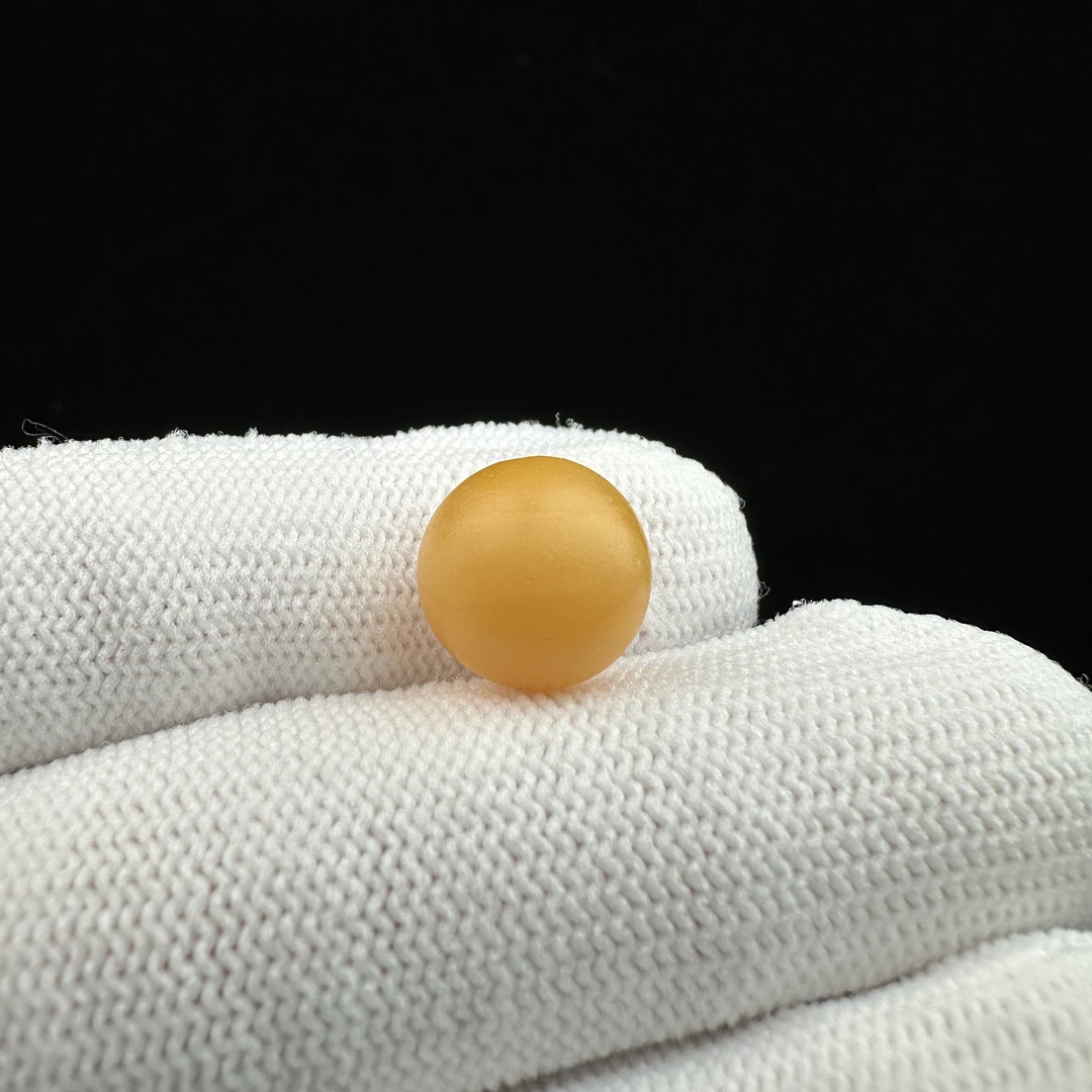 A6112天然原矿俄料蜜蜡鸡油红圆珠11.1mm支持复检假一罚十