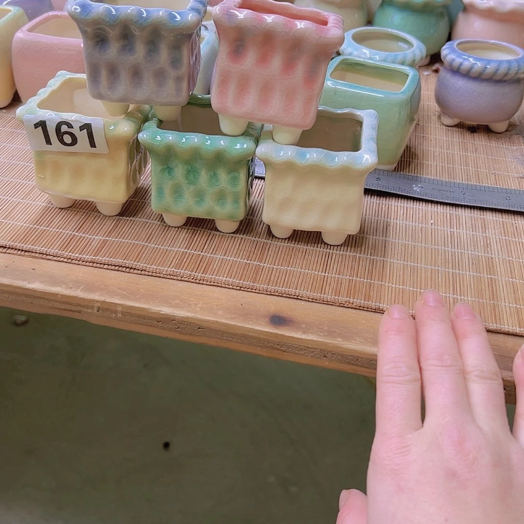 红陶陶瓷花盆当场满12包邮