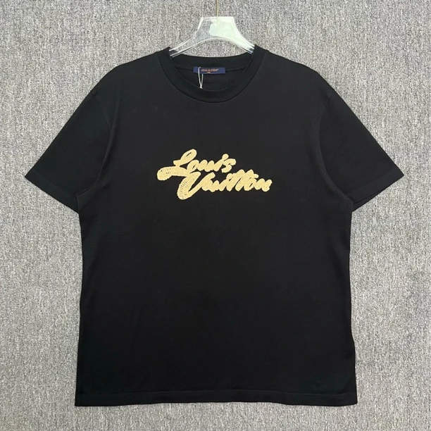 未使用 LouisVuitton/路易威登 SS25刺绣短袖/XL码/存放/13330