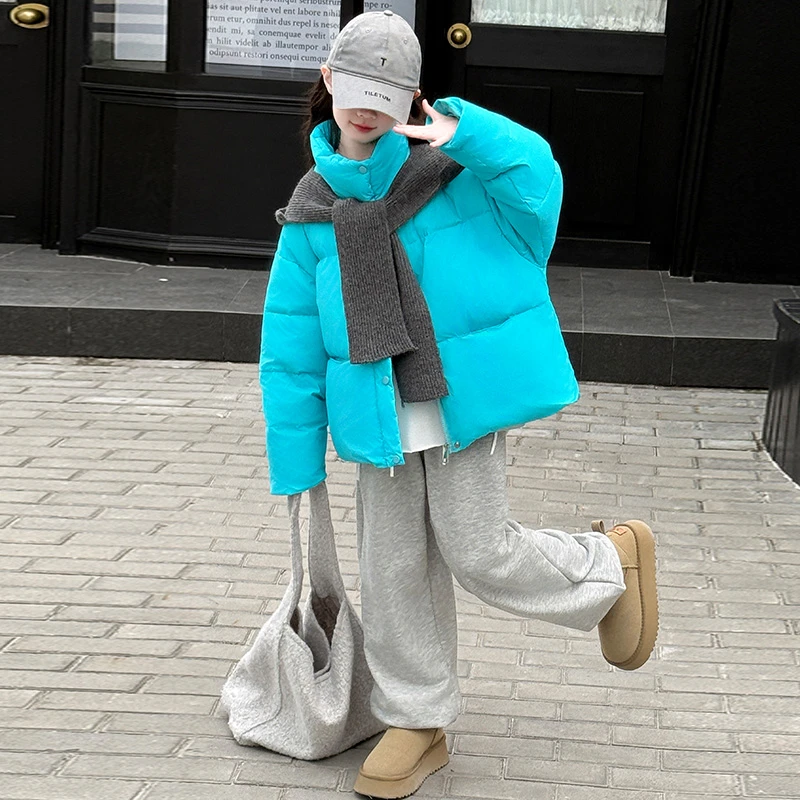 女童棉服冬季2025新款加棉加厚超好看女孩亮眼冬装时尚保暖棉衣潮