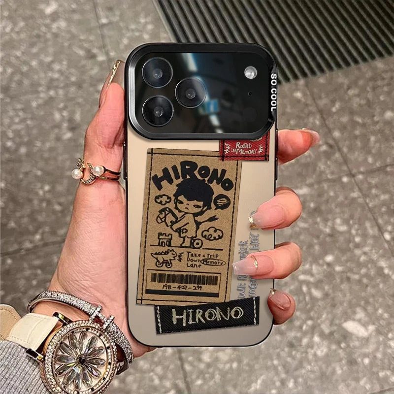 潮玩小野适用苹果17promax手机壳iphone17新款16磨砂15彩银14防摔