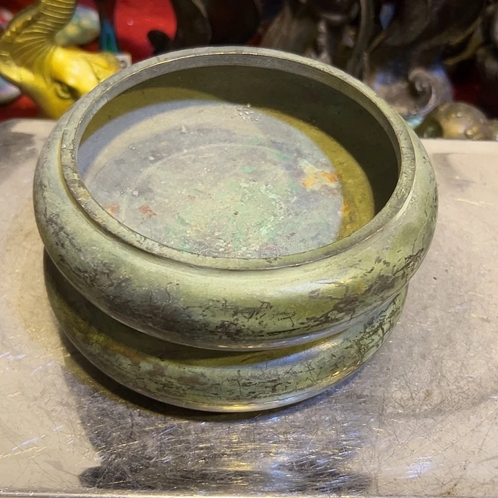 西***砖黄铜摆件，文房工艺品摆件