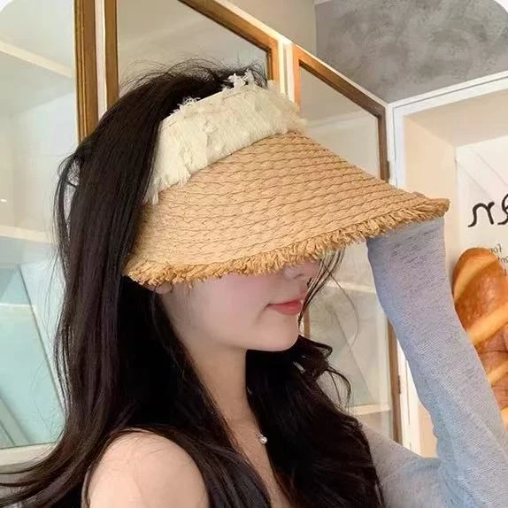 拉菲草轻奢太阳帽