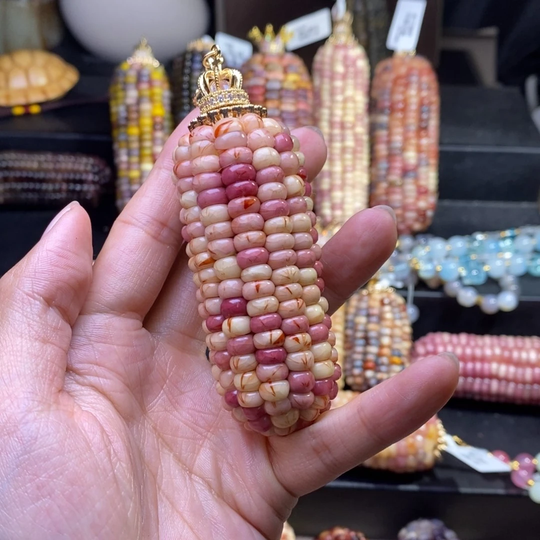 玉满*文玩玉米 粉血