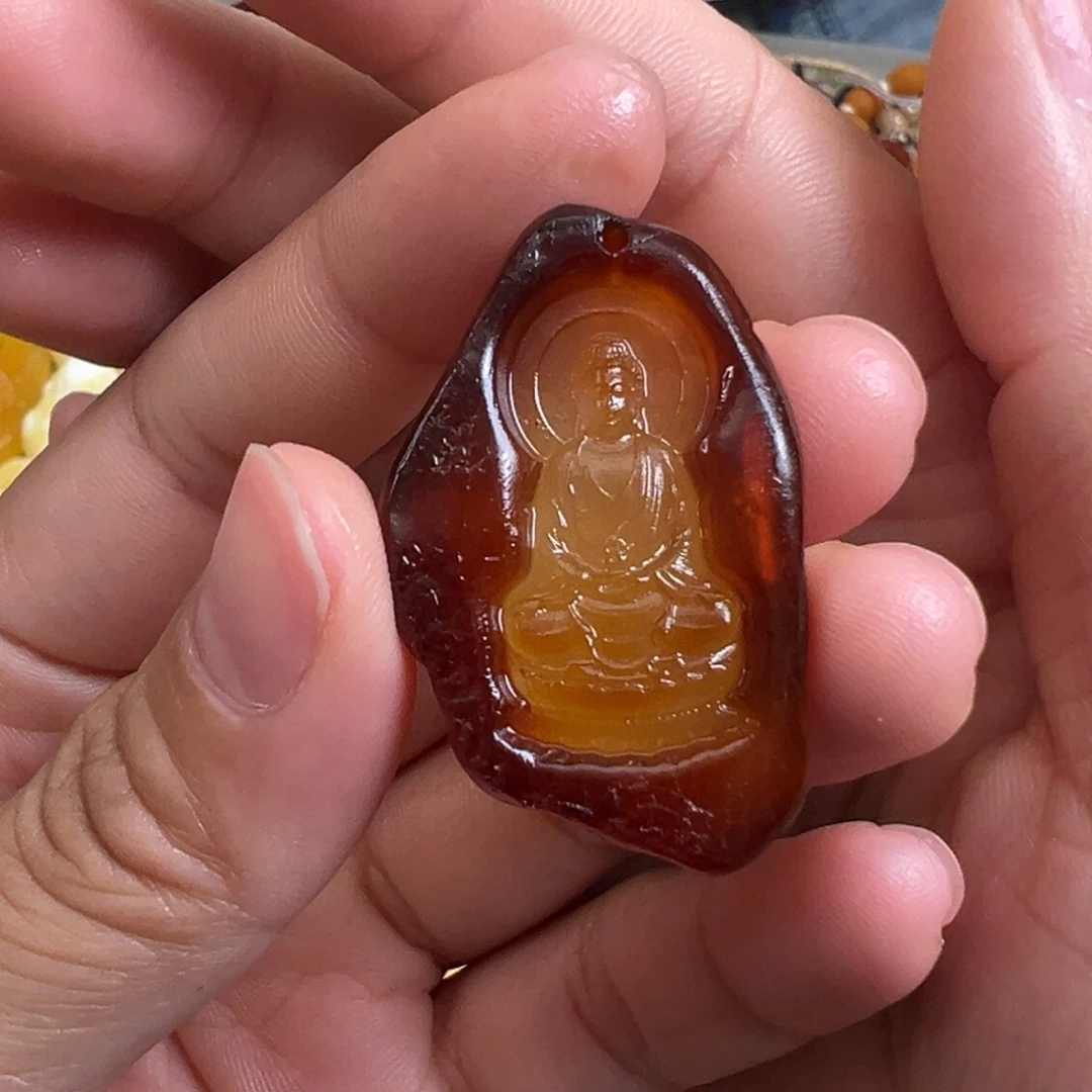 裸石蜜蜡未镶嵌羊猴