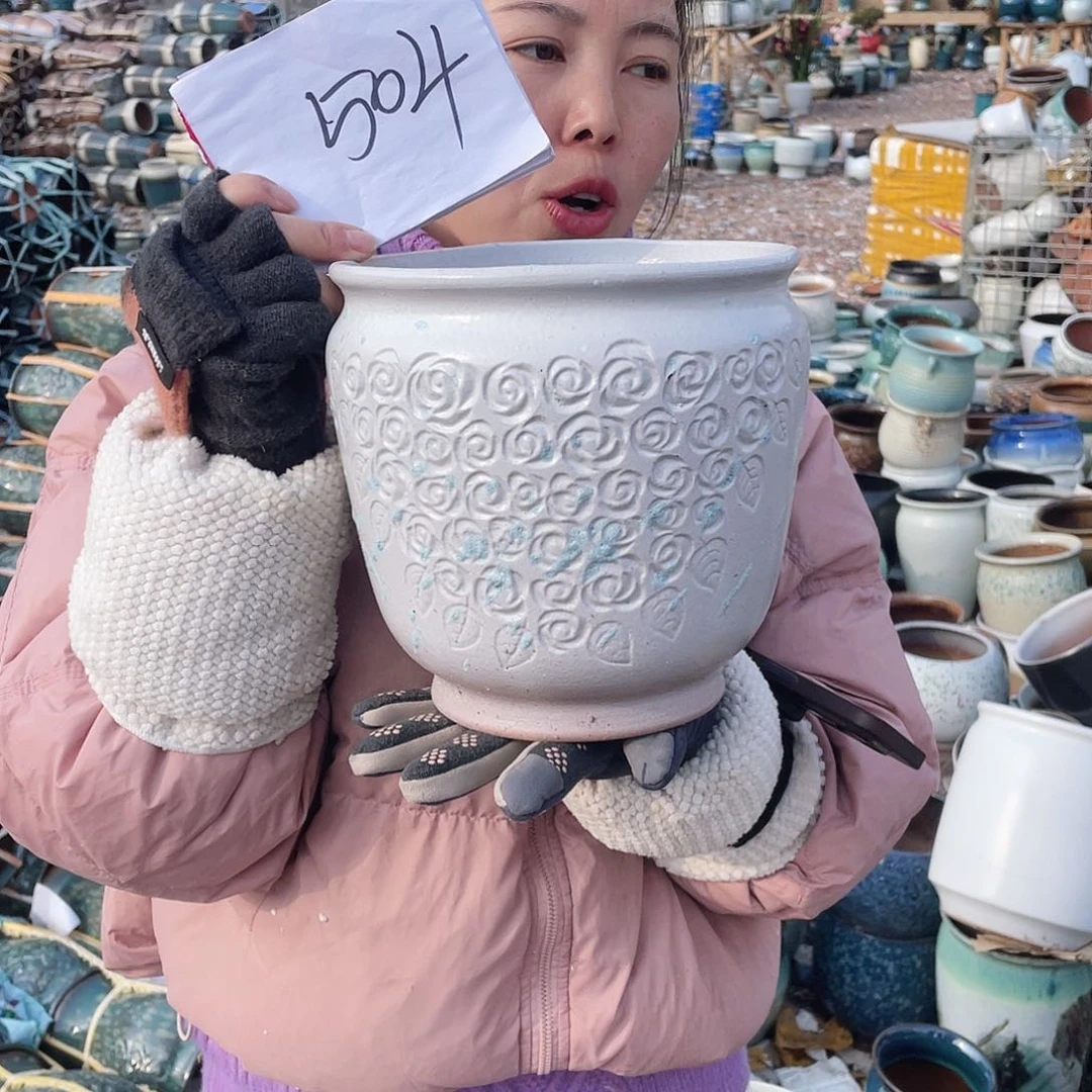 红陶王嫂花盆0204-504