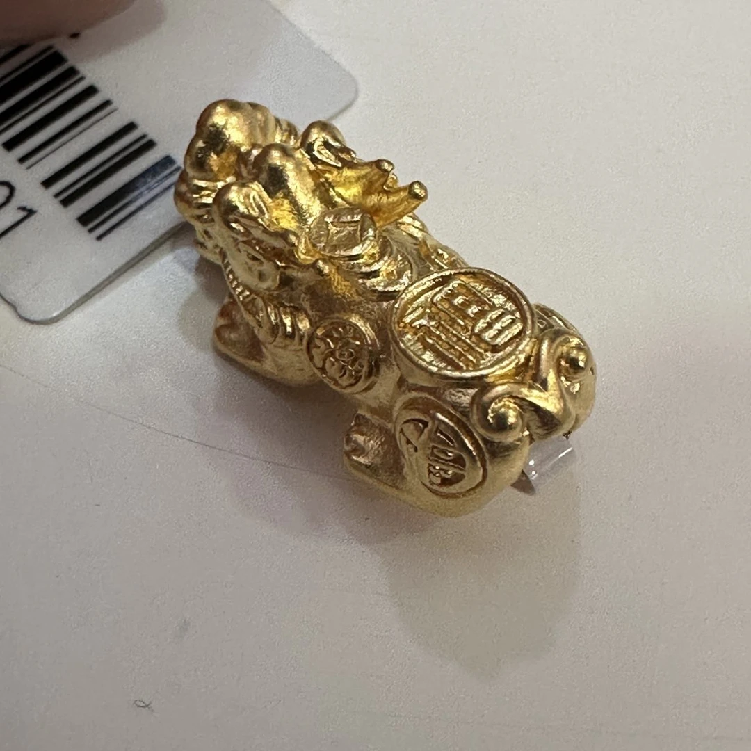 【莹莹专享】足金999 貔貅 ZP 0.49 纳金添喜