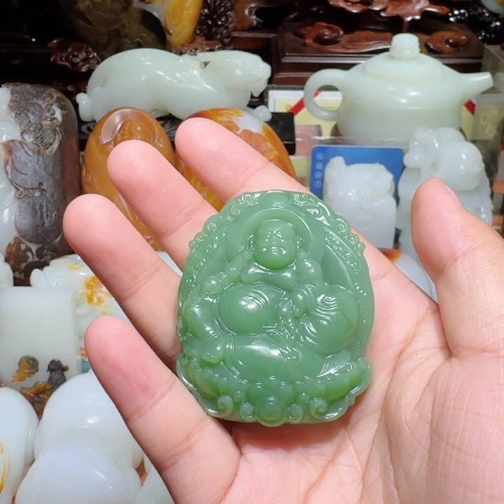 和田玉未镶嵌挂件