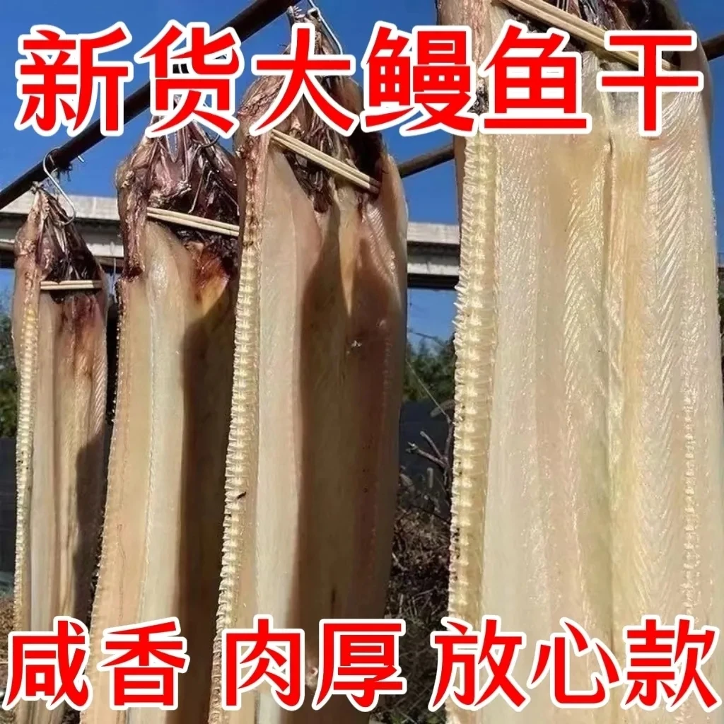 渔民新晒鳗鱼干风鳗咸鱼干海鳗鱼深海新鲜整条鳗鱼海鲜大鳗鱼清蒸