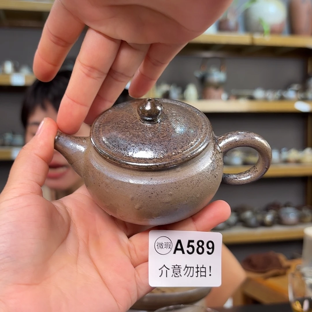 坭兴陶纯柴烧原矿泥料纯手工壶