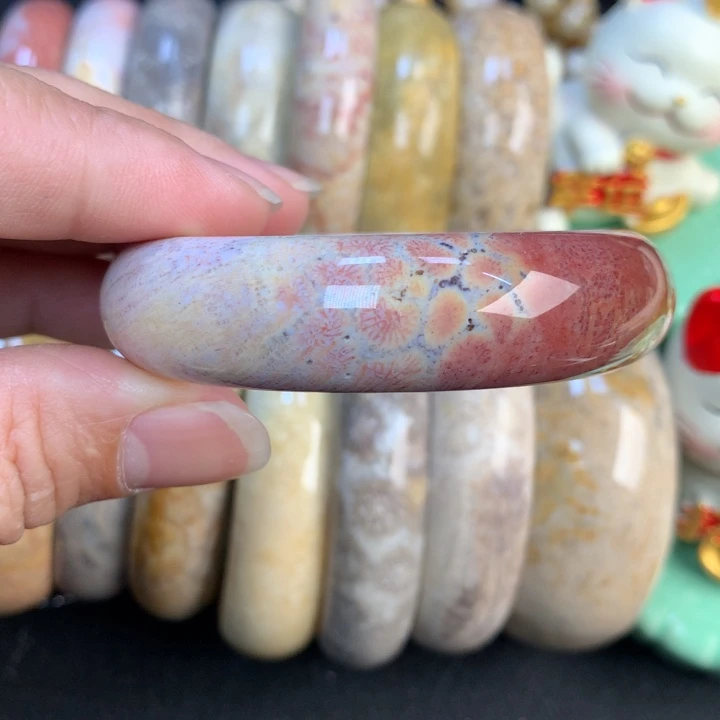 【闪购商品】硅化珊瑚（珊瑚玉）颈饰未镶嵌54