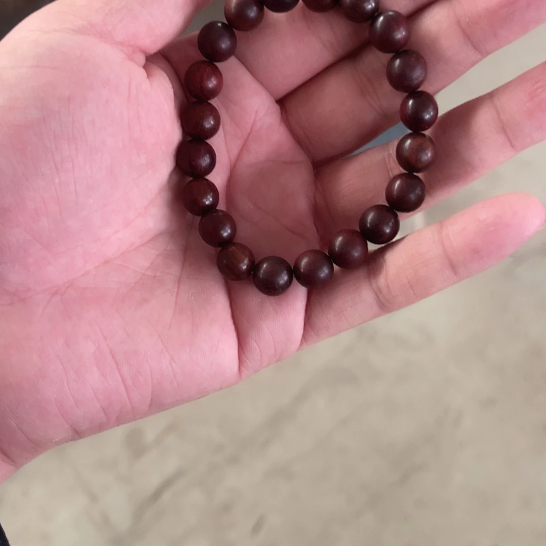 紫檀木类端景台赞比亚血檀手串A01420