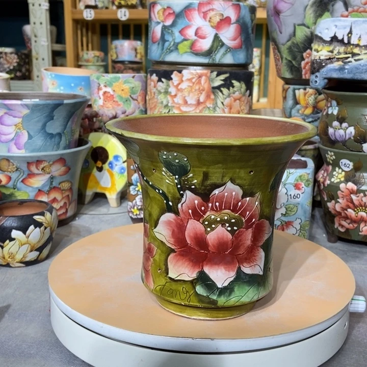 红陶景德镇艺术手绘作品